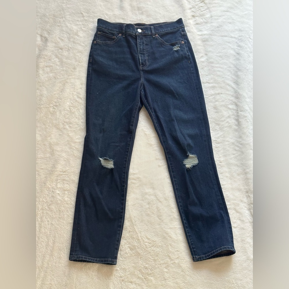 EXPRESS straight leg high rise -6S